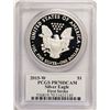 Image 2 : 2015-W $1 Proof American Silver Eagle Coin PCGS PR70DCAM W/Miles Standish Signat