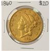 Image 1 : 1860 $20 Liberty Head Double Eagle Gold Coin