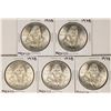 Image 1 : Lot of (5) 1978 Mexico Cien Pesos Silver Coins