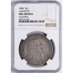 1900 $1 Lafayette Silver Commemorative Dollar Coin NGC Unc Details