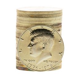 Roll of (20) Brilliant Uncirculated 1976-S Bicentennial 40% Silver Half Dollar C