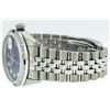 Image 5 : Rolex Men's Stainless Steel Blue Vignette Diamond & Sapphire Datejust Wristwatch