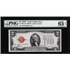 Image 1 : 1928F $2 Legal Tender Note Fr.1507 PMG Gem Uncirculated 65EPQ