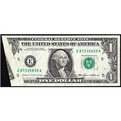 1985 $1 Federal Reserve Note Printed Fold Over ERROR