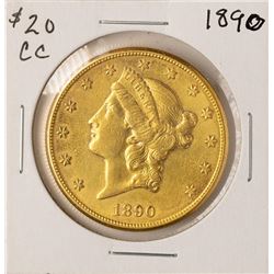 1890-CC $20 Liberty Head Double Eagle Gold Coin