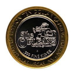 .999 Fine Silver The Orleans Las Vegas, Nevada $10 Limited Edition Gaming Token