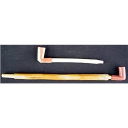 Pair of Plains Catlinite Pipes