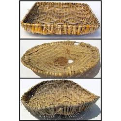 3 Hopi Baskets, woven designs