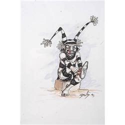 Neil David, Ink and Watercolor