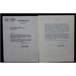 Two Hubert H. Humphrey Letters Signed "Hubert H." as U.S. Senator; June and July 1955