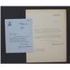 Image 1 : Douglas MacArthur and Jean MacArthur Typed Signed Letters; Aug. 29, 1951 and Jan. 10, 1955