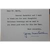 Image 3 : Douglas MacArthur and Jean MacArthur Typed Signed Letters; Aug. 29, 1951 and Jan. 10, 1955