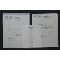 Prescott Bush & W.F. Knowland Letters as Senators; ea. One page, 10 1/2" x 8", June-July 1955