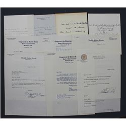 Lot of 10 Congressional, Senatorial, Secretarial Signed Letters to Paul C. Smith; all August 1955