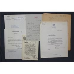 Lot of Letters incl. Signed Robert A. Lovett, Clair Engle, Richard L. Neuberger, etc.