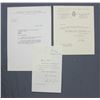 Image 1 : Anthony Eden Letter Signed as Foreign Secretary. One page, 7 1/2" x 4 3/4"; Dec. 7, 1951 & Others