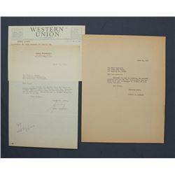 James Roosevelt Letter Signed on Personal Letterhead. One page, 10 1/2" x 7 1/4"; March 10, 1952