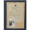 Image 1 : Bill Tilden Handwritten Letter on Savoy Hotel Letterhead. One page, 7 7/8" x 6 1/8"; With Photograph
