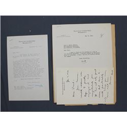 Three William O. Douglas Letters as Associate Justice of the Supreme Court; 1946-1951