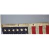Image 3 : American Flag 48 Stars, 26" x 50", Wool. "U.S. Ensign No. 11 Mare Island Apr. 1XXX" (1941-1943)