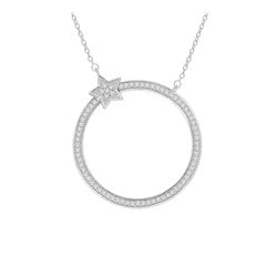 14K Yellow Gold 0.20CTW Diamond Necklace, (I2-I3/G-I)