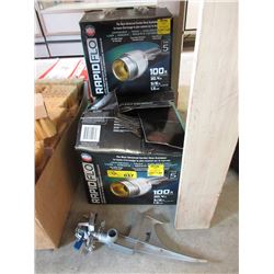 3 Rapid Flow 100 Foot Garden Hose & Sprinkler