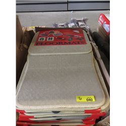 6 New Beige Auto Floormats