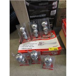 New Coupler Hitch & 6 New 2 & 5/16" Balls