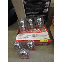 New Coupler Hitch & 6 New 2 & 5/16" Balls