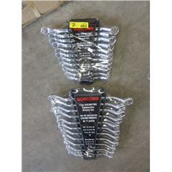 2 New 11 Piece Combination Wrench Sets
