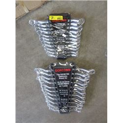 2 New 11 Piece Combination Wrench Sets