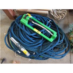 Sprinkler & Three 50 Foot Garden Hoses