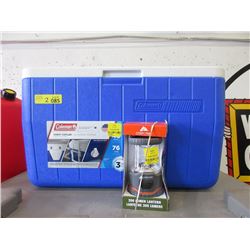 New Coleman Chest Cooler & Lantern