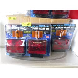 2 New Lecor Deluxe Submersible Trailer Light Kits