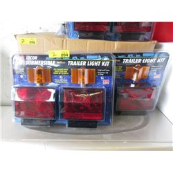 2 New Lecor Deluxe Submersible Trailer Light Kits