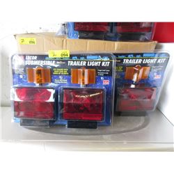 2 New Lecor Deluxe Submersible Trailer Light Kits
