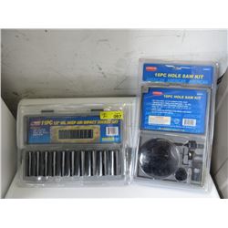 2 New 11 Piece 1/2" Drive Air Impact Socket Sets