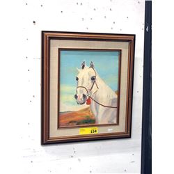 Original Oil Painting of Horse - Signed L. Morash
