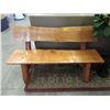 Image 1 : Four Foot Long Hand Crafted Live Edge Wood Bench
