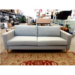 New Grey Fabric Upholstered Sofa - 81" Long