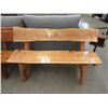 Image 1 : Four Foot Long Hand Crafted Live Edge Wood Bench