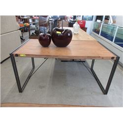 New Wood Dining Table with Metal Frame
