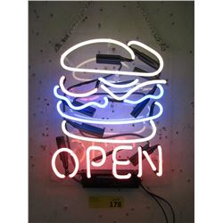 New Electric Neon "Open" Sign - 10 x 12"