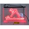 Image 1 : New Electric Neon Budweiser Sign - 8 x 12"