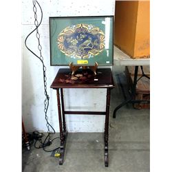 Victorian Painted Top Accent Table & More