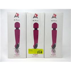 3 New Ammelee Cordless Vibrator/Massagers