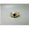 Image 1 : 10KT White & Yellow Gold Mans Ruby Ring