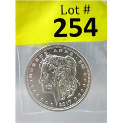 1 Oz. Zombuck .999 Silver Art Round