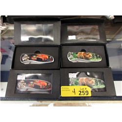 4 New Knives with 3" Blades