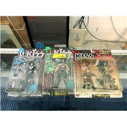 3 "Kiss" Action Figures by McFarlane